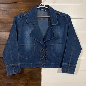 Vintage 90s Cropped Denim Jacket